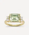Dinny Hall 9ct Gold Claudie Amethyst And Diamond Ring