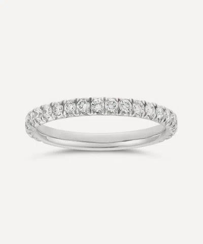 Dinny Hall 9ct Gold Ella Three Quarter Small Diamond Eternity Ring In Metallic