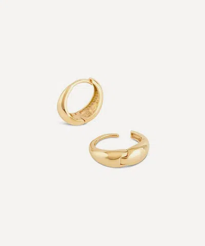 Dinny Hall 9ct Gold Scoop Mini Huggie Hoop Earrings