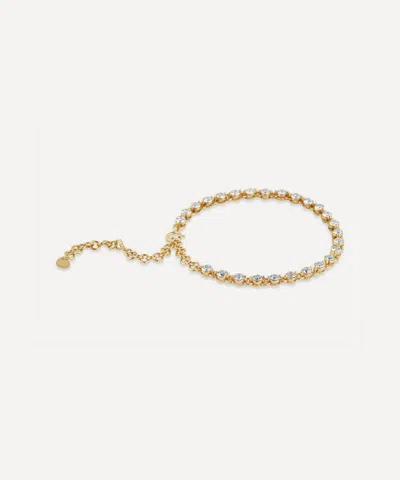 Dinny Hall 9ct Gold Shuga Lab-grown Diamond Tennis Bracelet In Pattern