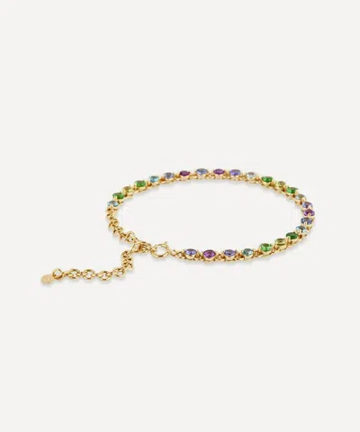 Dinny Hall 9ct Gold Shuga Ombre Tennis Bracelet In Multi