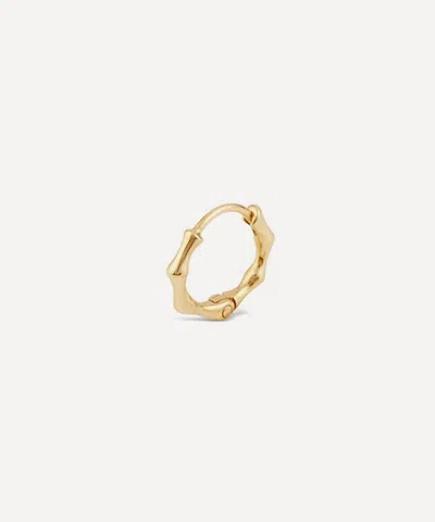 Dinny Hall 9ct Gold Single Bamboo Micro Hoop Earring