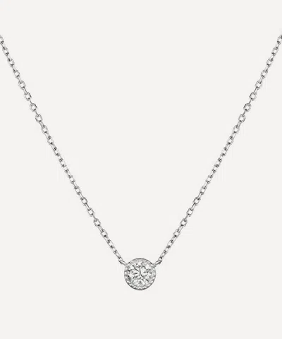 Dinny Hall 9ct White Gold Lab Grown Solitaire Diamond Necklace