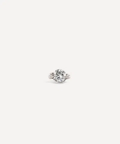 Dinny Hall 9ct White Gold Single Shuga Lab-grown Diamond Stud Earring