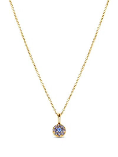 Dinny Hall 9ct Gold Sapphire Bon Bon Pendant Necklace