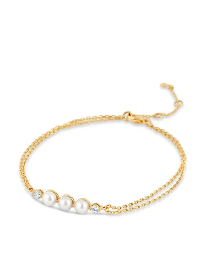 Dinny Hall 9kt Yellow Gold Shuga Pearl And Diamond Bracelet