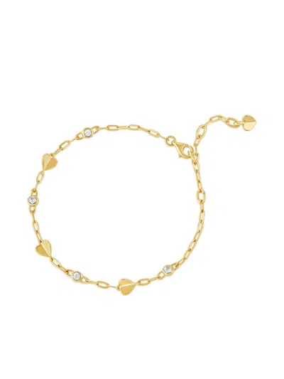 Dinny Hall Folded Heart Bracelet In Gold