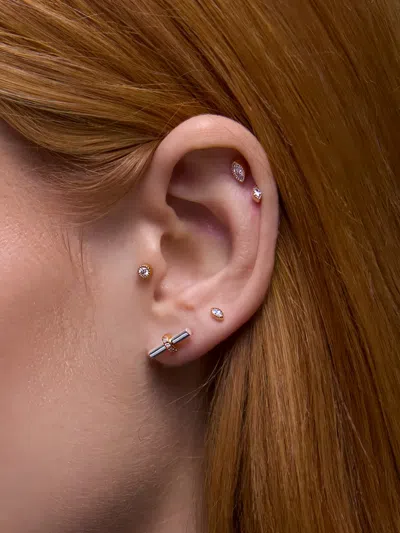 Dinny Hall My World T-bar Stud Earrings In Metallic