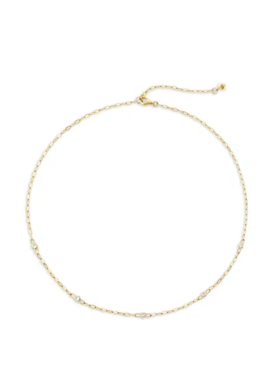 Dinny Hall Sapphire Paperclip Chain Necklace In Gold