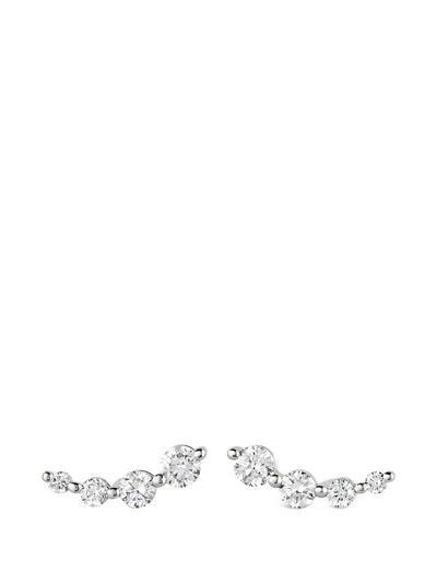 Dinny Hall Shuga Diamond Crawler Studs Earrigs In Silver