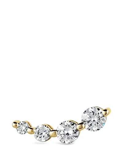 Dinny Hall Shuga Diamond Crawler Studs Earrings In Gold