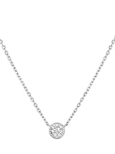 Dinny Hall Solitaire Diamond Necklace In Silver