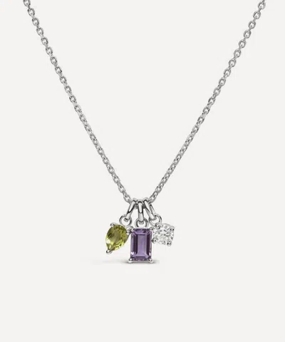 Dinny Hall Sterling Silver Suffragette Trilogy Pendant Necklace