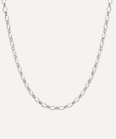 Dinny Hall Sterling Silver Thalassa Chain Link Necklace In Green
