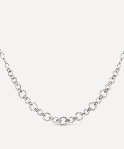 Dinny Hall Sterling Silver Thalassa Faceted Link Necklace