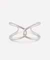 Dinny Hall Sterling Silver Twist Open Cuff Bracelet In Metallic