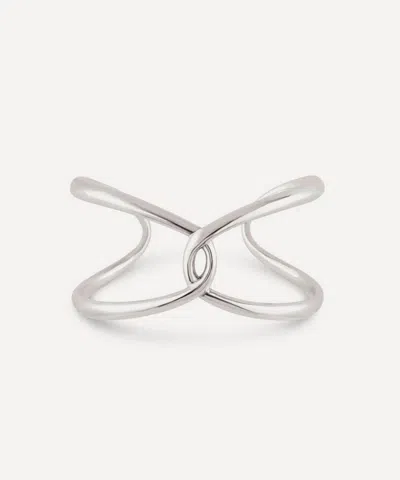 DINNY HALL DINNY HALL STERLING SILVER TWIST OPEN CUFF BRACELET