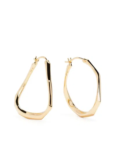 Dinny Hall 22k Yellow Gold Thalassa Medium Hoop Earrings
