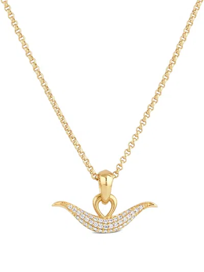 Dinny Hall Women's Gold Toro Lab-created Diamond Pendant