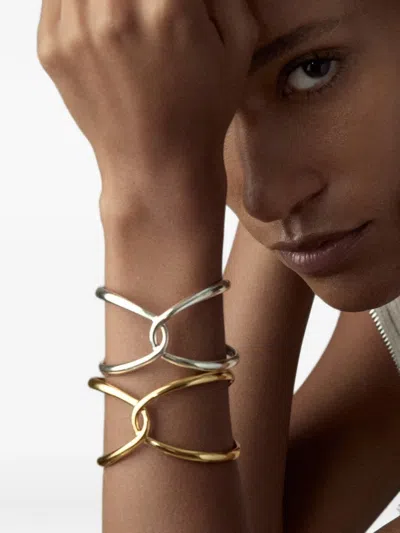 Dinny Hall Twist Open Cuff Bracelet In Multi