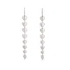 Dinny Hall Women's Folded Heart Silver Column Drops