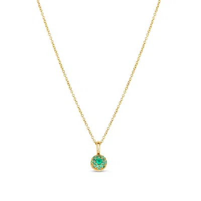 Dinny Hall Women's Gold Emerald Bon Bon Pendant