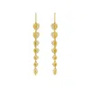 Dinny Hall Women's Gold Folded Heart Lab-created Diamond Column Drops
