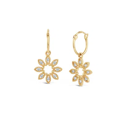 Dinny Hall Women's Gold Jasmine Flower Diamond Drops
