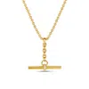 Dinny Hall 22ct Gold-plated My World T-bar Pendant Necklace In Gold