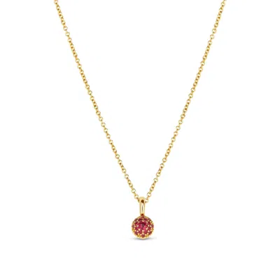 Dinny Hall Women's Gold Ruby Bon Bon Pendant