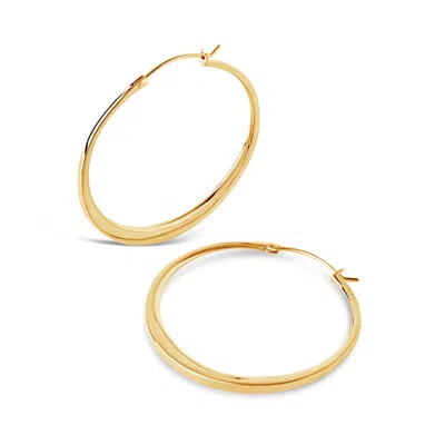 Dinny Hall Women's Gold Signature Medium Tapering Click Hoops