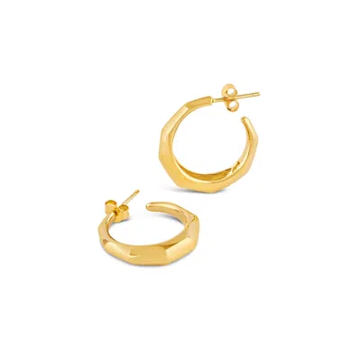 Dinny Hall Women's Gold Thalassa Tapering Chunky Hoops