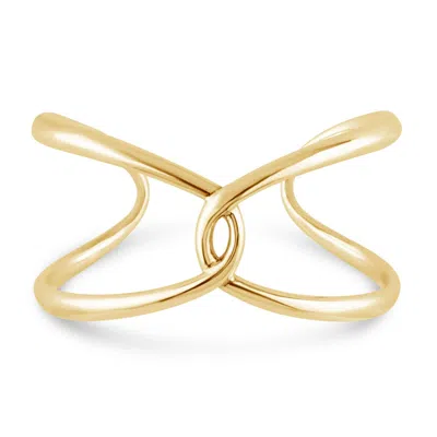 Dinny Hall Women's Gold Twist Open Cuff
