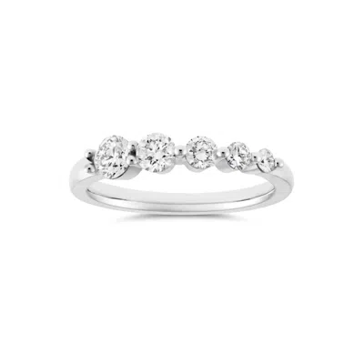 Dinny Hall Women's Shuga Lab-created Diamond White Gold Graduated Ring