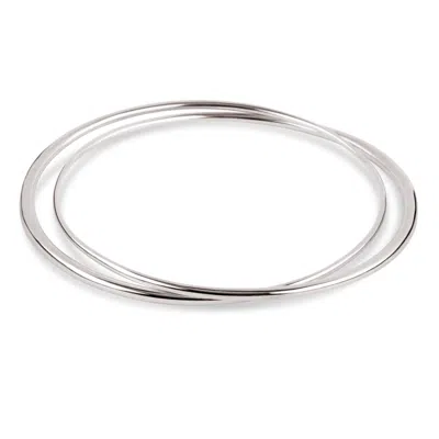 Dinny Hall Women's Signature Double Bangle Silver