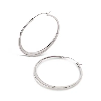 Dinny Hall Women's Signature Medium Tapering Click Hoops Silver