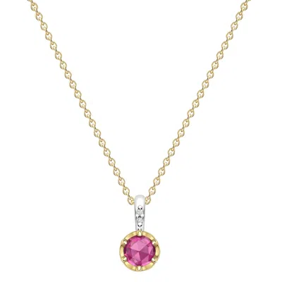 Dinny Hall Women's Silver January Garnet Birthstone Pendant