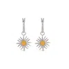 Dinny Hall Small My World Sun Drop Hoop Earrings In Metallic