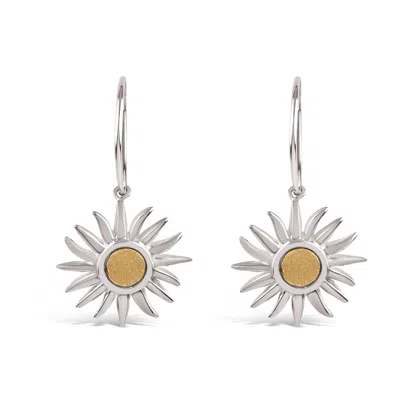 Dinny Hall Women's Silver My World Sun Charm Drops