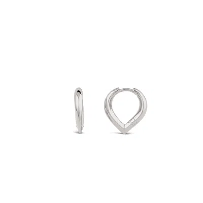 Dinny Hall Women's Silver Sunbeam Small Point Hoops