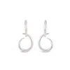 Dinny Hall Women's Silver Toro Drop Hoops