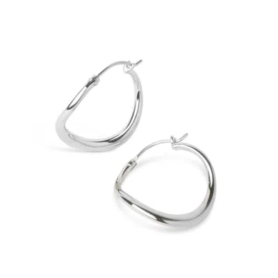 Dinny Hall Women's Silver Wave Small Hoops