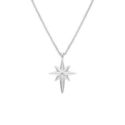 Dinny Hall Women's Silver / White North Star Silver Charm Necklace