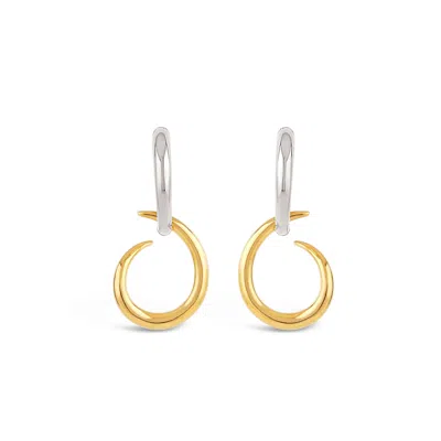 Dinny Hall Women's Toro Drop Hoops Bi-colours In Multi