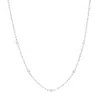Dinny Hall Women's White / Silver Silver Lab-created White Sapphire Paperclip Chain Necklace In Metallic