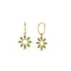 Dinny Hall Women's Yellow / Gold / Green Jasmine Flower Emerald Drop Earrings In Gold