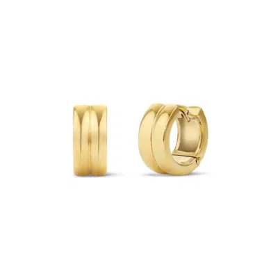 Dinny Hall Women's Yellow / Gold Iceni Gold Warrior Huggie Hoops