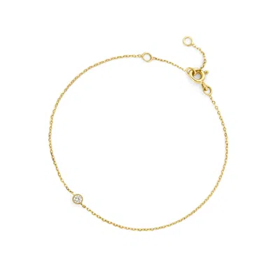 Dinny Hall Women's Yellow / Gold Lab-grown Gold Solitaire Diamond Bracelet