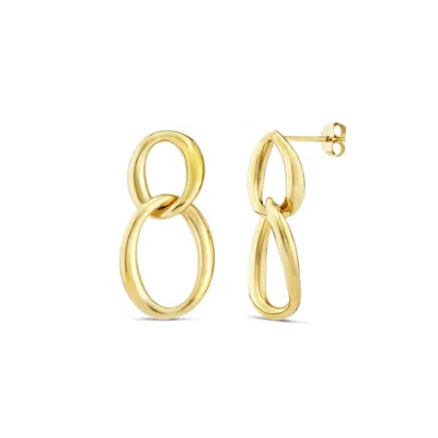 Dinny Hall Women's Yellow / Gold Wave Double Drop Earrings