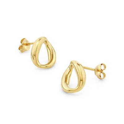 Dinny Hall Women's Yellow / Gold Wave Studs
